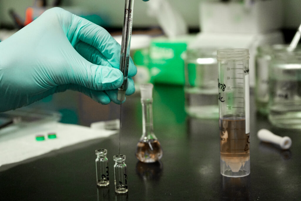 Microbac Labs Laboratory Testing for tobacco pesticides.