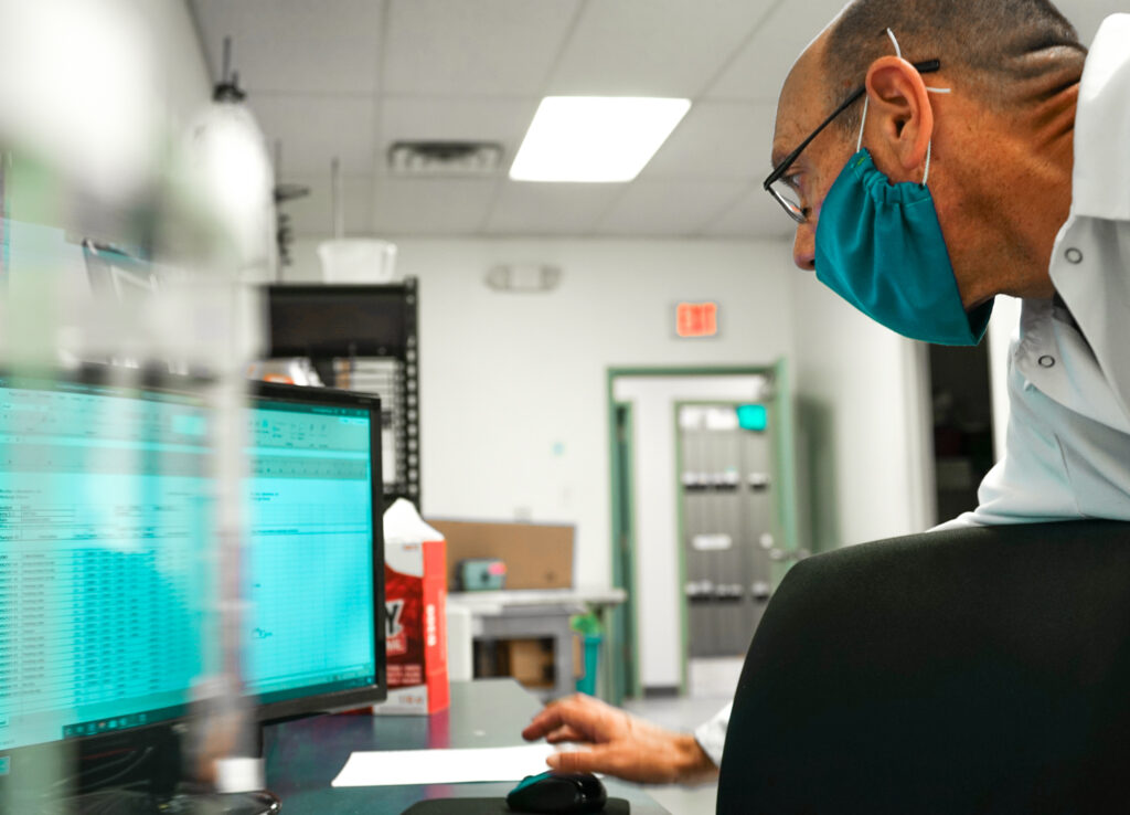 Laboratory Scientist works on Legionella test results