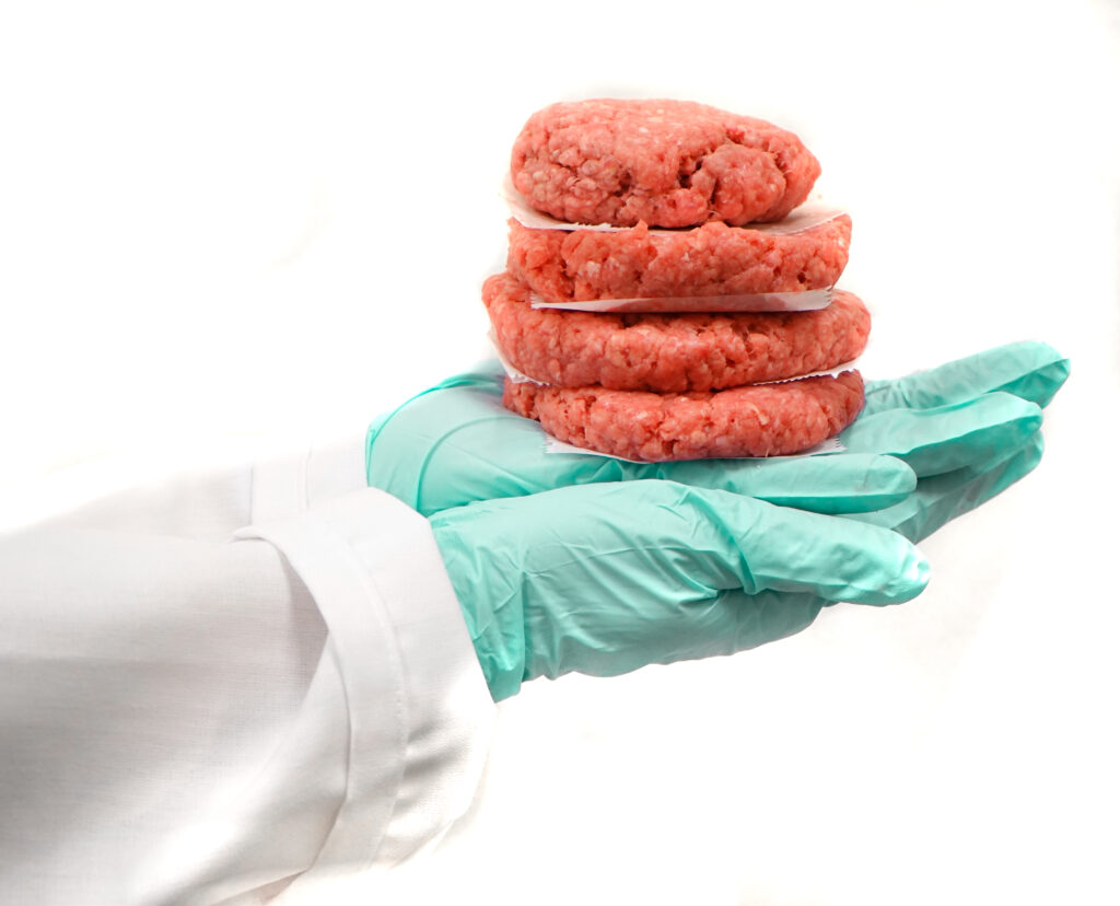 how to cut frozen ground beef